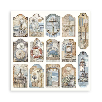 Paper Pad 30.5x30.5 cm - 22 sheets - Single-sided - Silent Sea