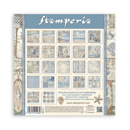 Paper Pad 30.5x30.5 cm - 22 sheets - Single-sided - Silent Sea