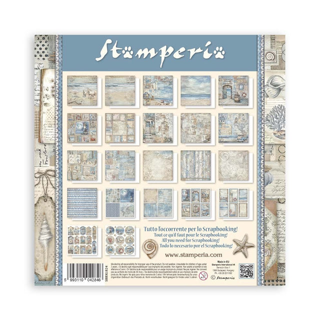 Paper Pad 30.5x30.5 cm - 22 sheets - Single-sided - Silent Sea