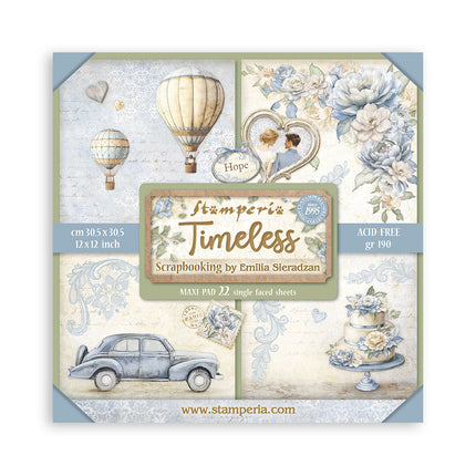 Paper Pad 30.5x30.5 cm - 22 Sheets - Single-Sided - Timeless