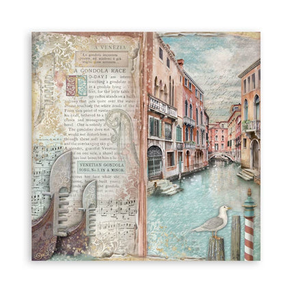 Paper pad 30.5x30.5 cm - 22 sheets - Single-sided - Venice City of Art