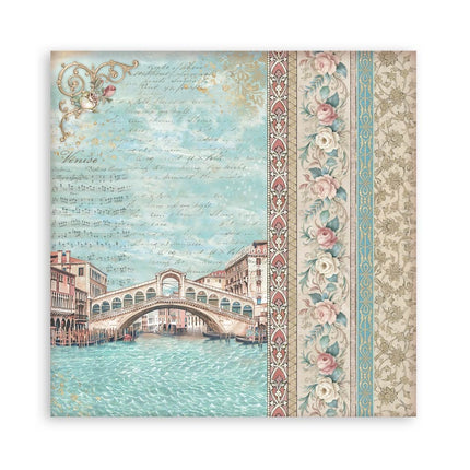 Paper pad 30.5x30.5 cm - 22 sheets - Single-sided - Venice City of Art
