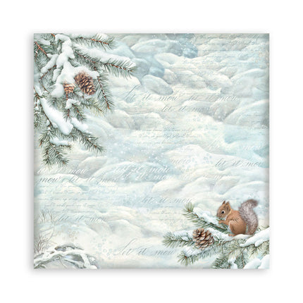 Paper pad 30.5x30.5 cm - 22 sheets - Single-sided - The Owl's House