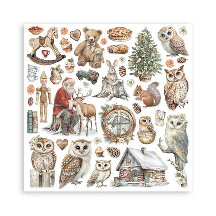 Paper pad 30.5x30.5 cm - 22 sheets - Single-sided - The Owl's House
