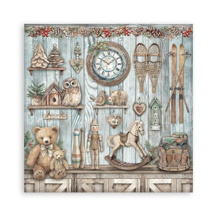 Paper pad 30.5x30.5 cm - 22 sheets - Single-sided - The Owl's House