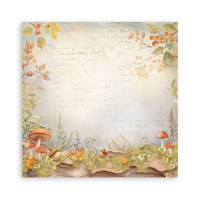 Paper pad 30.5x30.5 cm - 22 sheets - Single-sided - Whispering woods