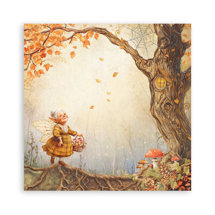 Paper pad 30.5x30.5 cm - 22 sheets - Single-sided - Whispering woods