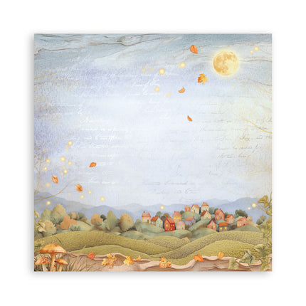 Paper pad 30.5x30.5 cm - 22 sheets - Single-sided - Whispering woods