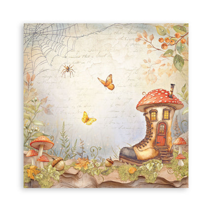Paper pad 30.5x30.5 cm - 22 sheets - Single-sided - Whispering woods