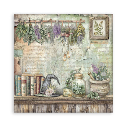 Paper Pad 30.5x30.5 cm - 22 Sheets - Single-sided - Herbarium Silvae