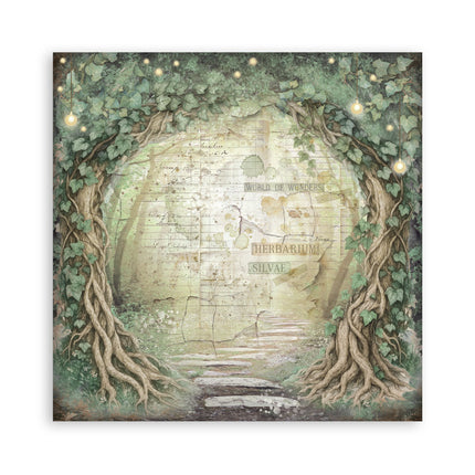 Paper Pad 30.5x30.5 cm - 22 Sheets - Single-sided - Herbarium Silvae