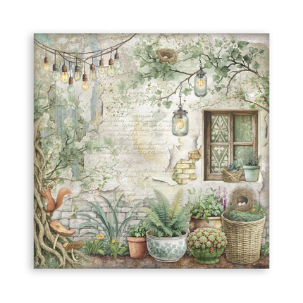 Paper Pad 30.5x30.5 cm - 22 Sheets - Single-sided - Herbarium Silvae