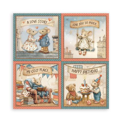 Scrapbooking Pad 22 sheets 30.5x30.5 cm (12"x12") Single-sided - Family