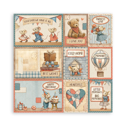 Scrapbooking Pad 22 sheets 30.5x30.5 cm (12"x12") Single-sided - Family