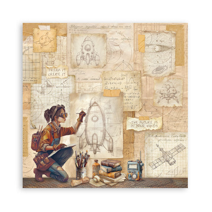 Scrapbooking Pad 22 sheets cm 30,5x30,5 (12"x12") Single face - A new Beginning   
