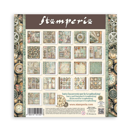 Scrapbooking Printed Pad for Art and Craft 22 sheets cm 30,5x30,5 (12"x12") Single face - Gardens of Time