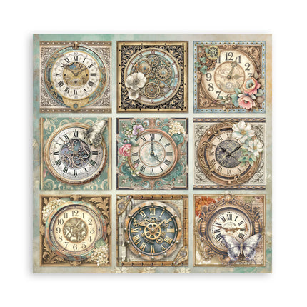 Scrapbooking Printed Pad for Art and Craft 22 sheets cm 30,5x30,5 (12"x12") Single face - Gardens of Time