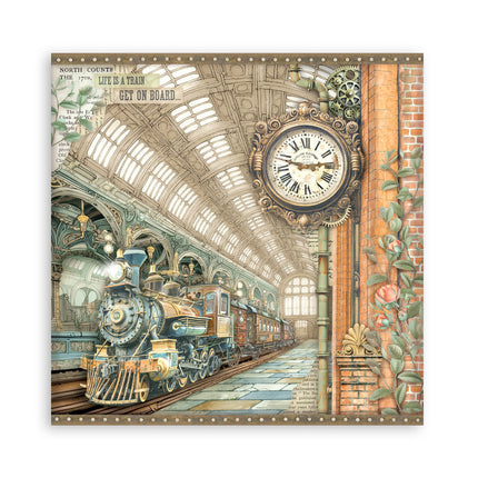 Scrapbooking Printed Pad for Art and Craft 22 sheets cm 30,5x30,5 (12"x12") Single face - Gardens of Time