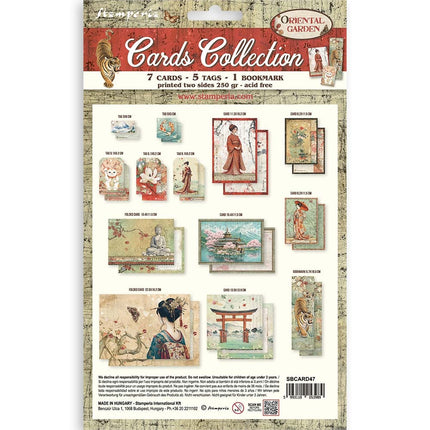 Printed Art Cards Collection - Oriental Garden