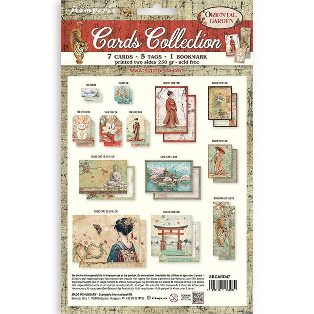 Printed Art Cards Collection - Oriental Garden