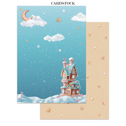 Junk journal stickers, cut-outs, backgrounds - Candy Christmas