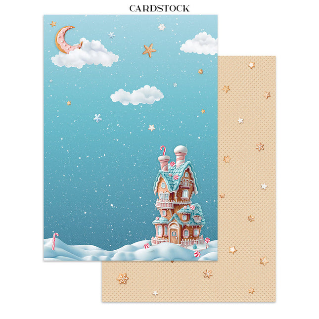 Junk journal stickers, cut-outs, backgrounds - Candy Christmas