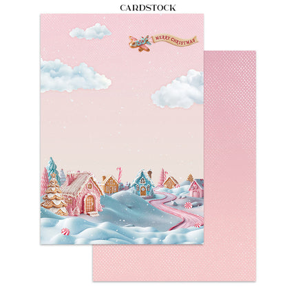 Junk journal stickers, cut-outs, backgrounds - Candy Christmas