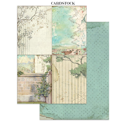Junk journal stickers, cut-outs, backgrounds - Alice in Christmas