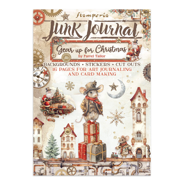 Junk journal stickers, cut-outs, backgrounds - Gear up for Christmas