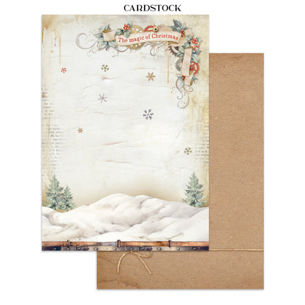 Junk journal stickers, cut-outs, backgrounds - Gear up for Christmas