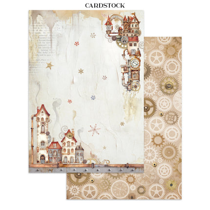 Junk journal stickers, cut-outs, backgrounds - Gear up for Christmas