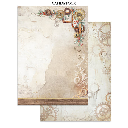 Junk journal stickers, cut-outs, backgrounds - Gear up for Christmas