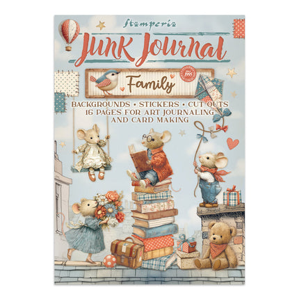 Junk journal stickers, cut-outs, backgrounds - Family