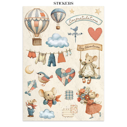 Junk journal stickers, cut-outs, backgrounds - Family