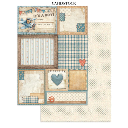 Junk journal stickers, cut-outs, backgrounds - Baby
