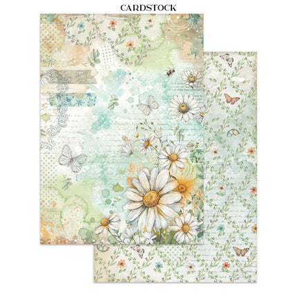 Junk journal stickers, cut-outs, backgrounds - Daisy Art