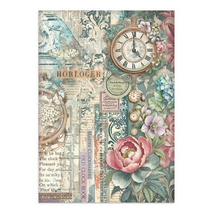 Printed Art Junk journal: stickers, cut-outs, backgrounds for Art and Craft - Gardens of Time