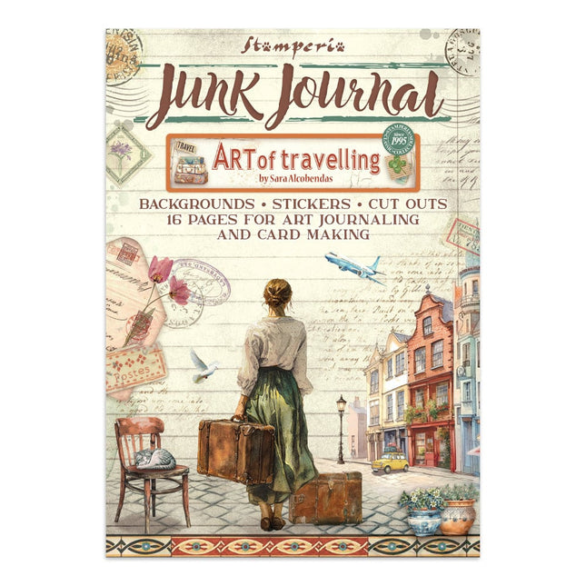 Junk journal stickers, cut-outs, backgrounds - Art of Travelling 