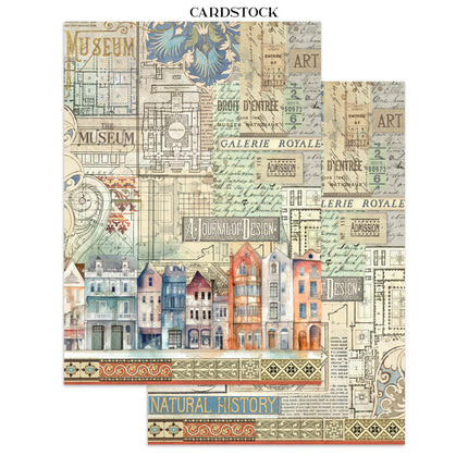 Junk journal stickers, cut-outs, backgrounds - Art of Travelling 
