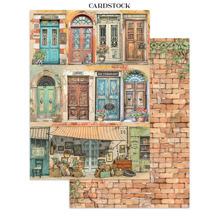 Junk journal stickers, cut-outs, backgrounds - Art of Travelling 