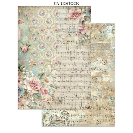 Printed Art Junk journal: stickers, cut-outs, backgrounds for Art and Craft - Symphony