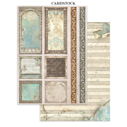 Printed Art Junk journal: stickers, cut-outs, backgrounds for Art and Craft - Symphony