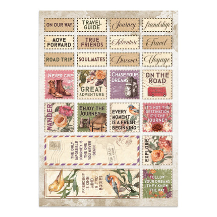 Printed Art Junk journal: stickers, cut-outs, backgrounds for Art and Craft - Our Way