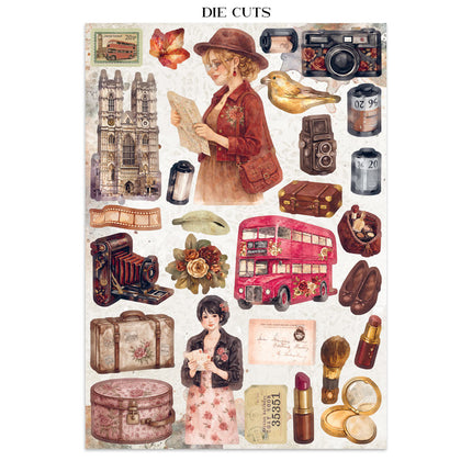 Printed Art Junk journal: stickers, cut-outs, backgrounds for Art and Craft - Our Way