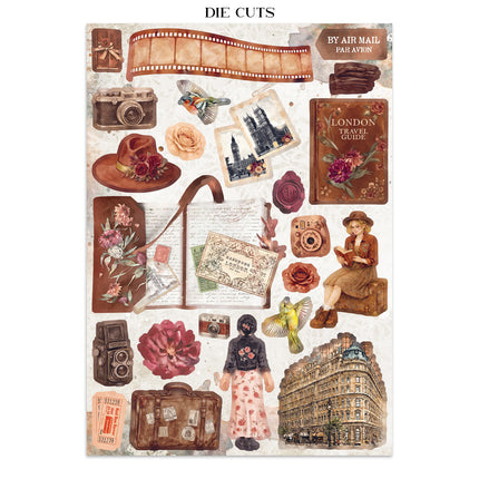 Printed Art Junk journal: stickers, cut-outs, backgrounds for Art and Craft - Our Way