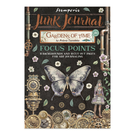 Printed Art Junk Journal Focus Points for Art and Craft A5 - Gardens of Time