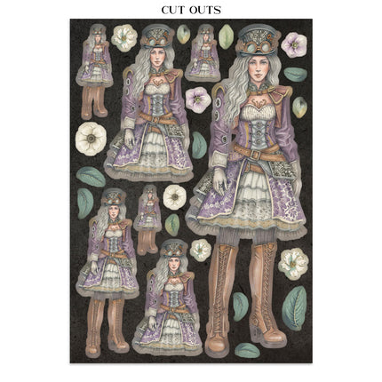 Printed Art Junk Journal Focus Points for Art and Craft A5 - Gardens of Time