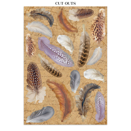 Printed art junk journal focus points for art and craft A5 - All Around