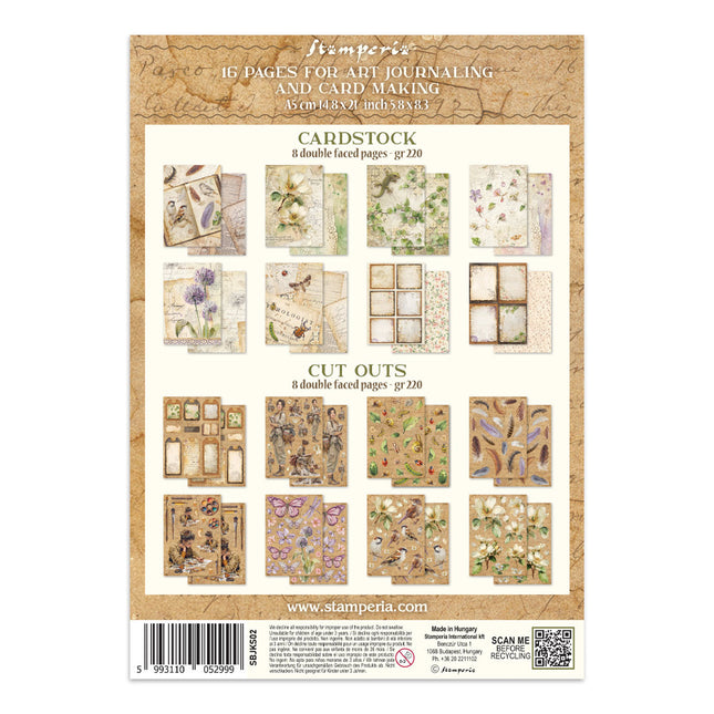 Printed art junk journal focus points for art and craft A5 - All Around
