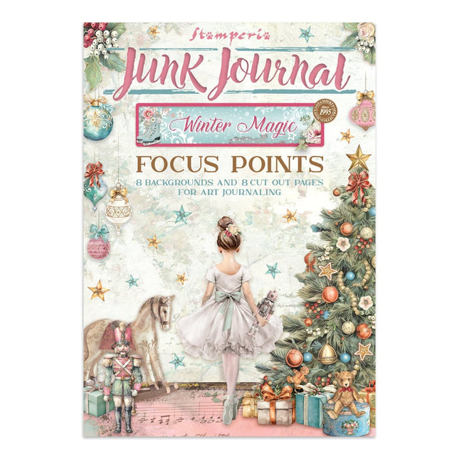 Printed Art Junk Journal Focus Points for Art and Craft A5 - Winter Magic